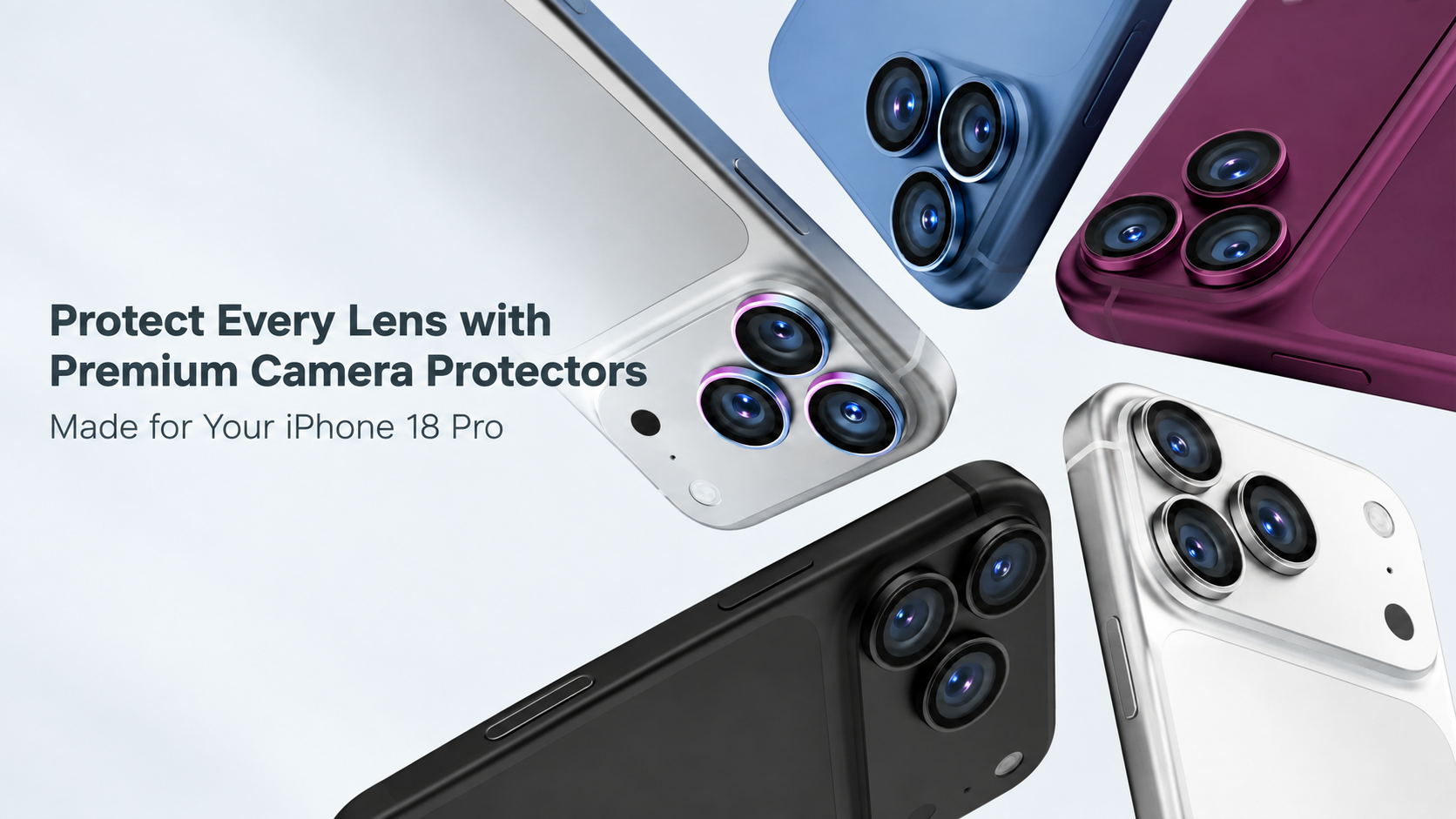 Premium Camera Protectors for iPhone 18 Pro